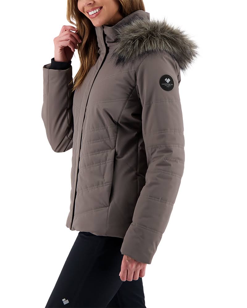 Obermeyer Womens Tuscany Elite Jacket, Suitable Grey, 2