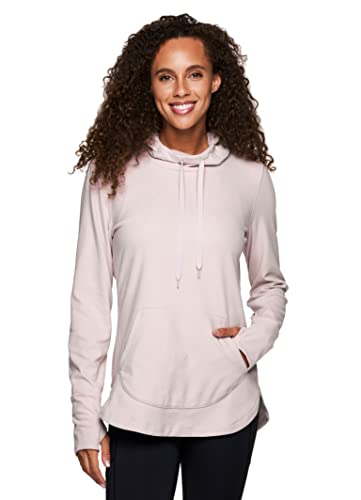 RBX Active Women's Fashion Yoga Lightweight Long Sleeve Pullover Hoodie Top