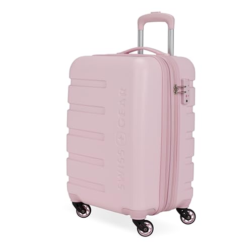SwissGear 7366 Hardside Expandable Luggage with Spinner Wheels, White, Carry-On 19-Inch