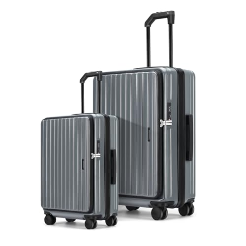 ROAMING Grace Expandable Carry On Luggage Airline Approved, 20 Inch Hardside Carry On Suitcase with Wheels, Travel Harshell Spinner Small Luggage with Tsa Lock, Jade cyan, 20-Inch Carry-On