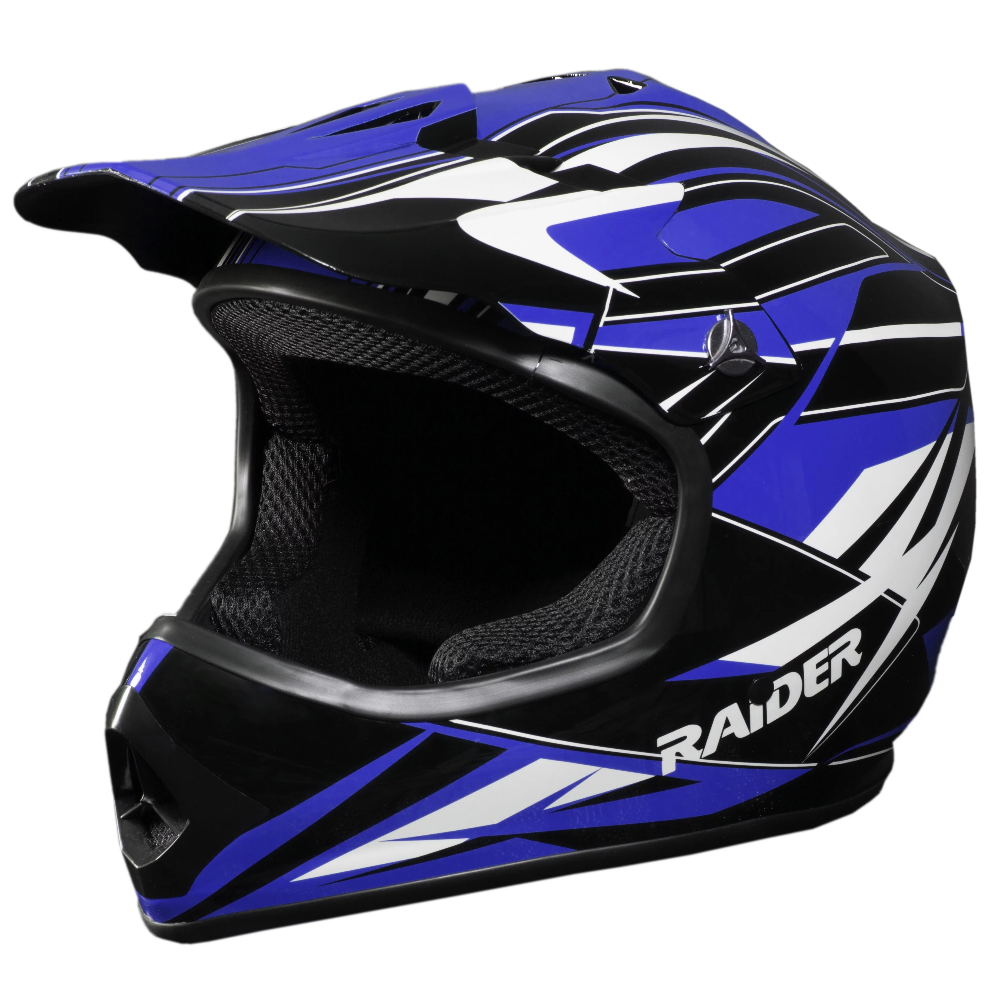 Raider GX3 Motocross ATV Off-Road Youth Helmet DOT Approved - Blue - YM