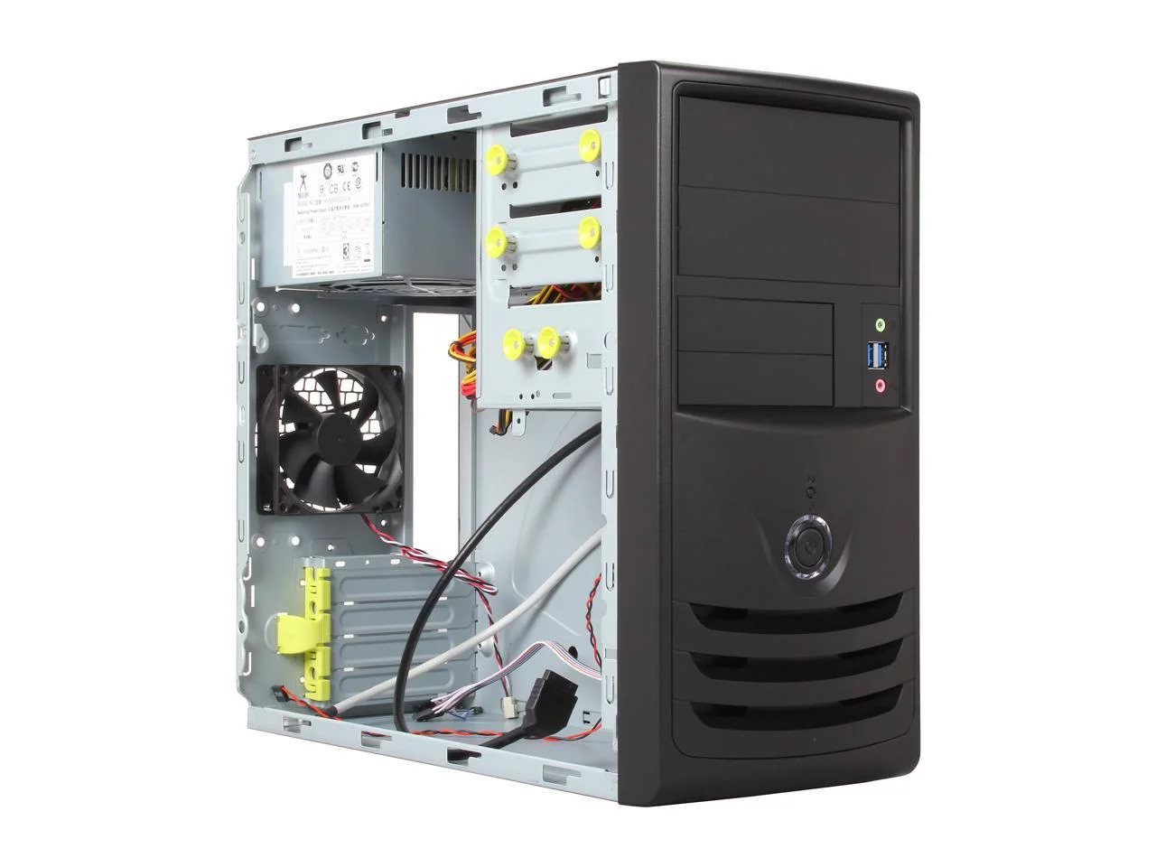 IN WIN Z589T.CH350TB3 Black SECC Micro ATX Mini Tower Computer Case 350W Power Supply