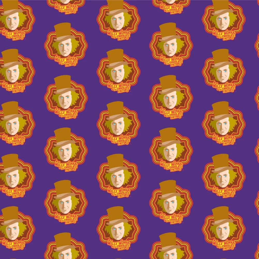 Willy Wonka and the Chocolate Factory Willy Wonka Premium Roll Gift Wrap Wrapping Paper