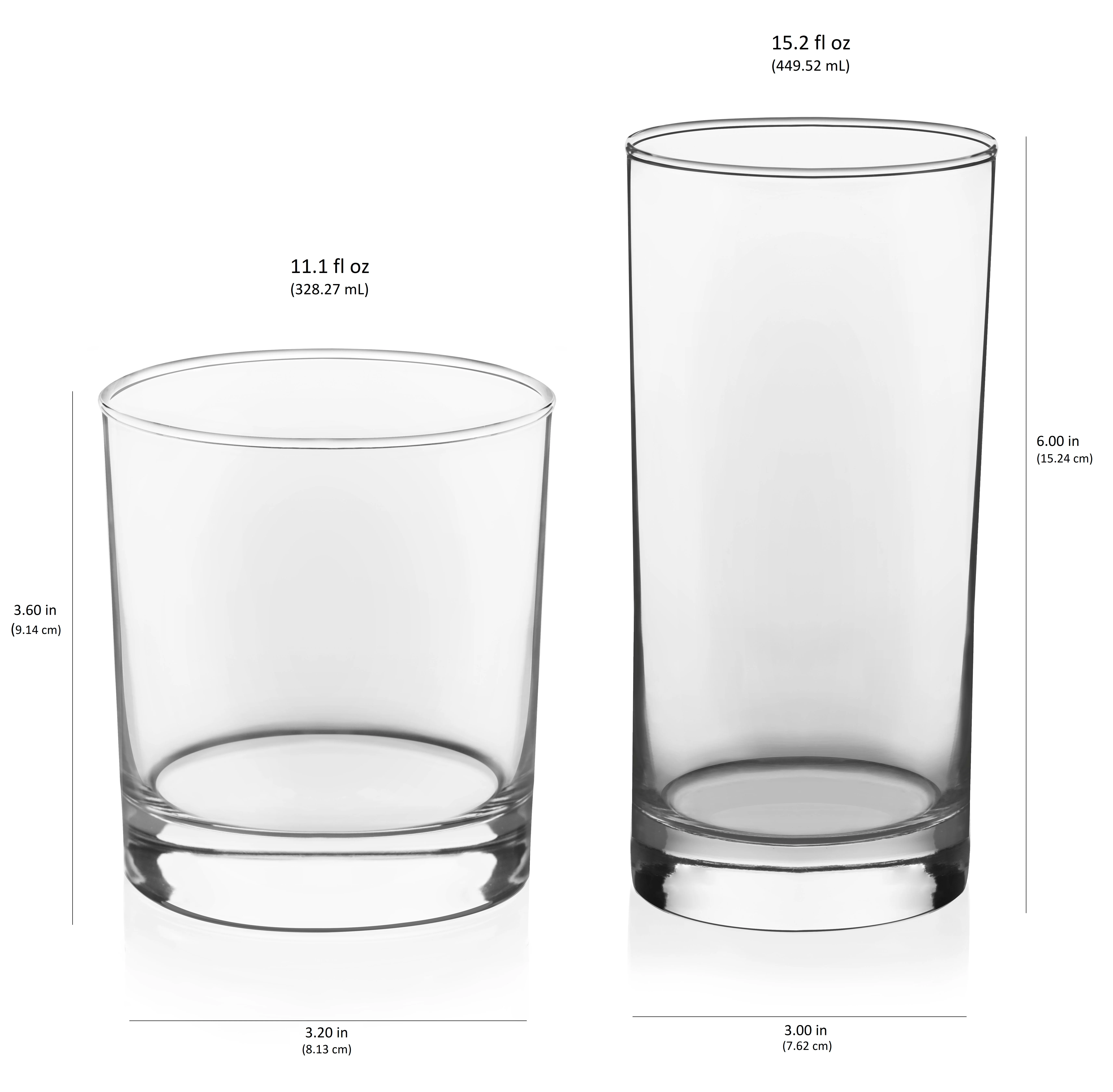 Libbey Province 16-Piece Tumbler and Rocks Glass Set