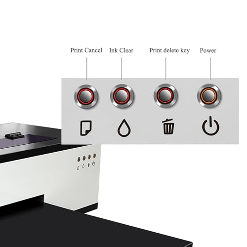 A3 L1800 DTF Printer, Transfer Printing Machine T-Shirt Direct to Film with Continuous Ink Supply,White Ink Mixing, Cycle and Semi-Automatic Cleaning (A31 L1800)