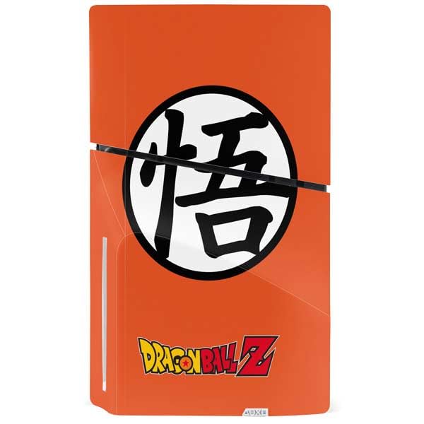 Skinit Decal Gaming Skin Compatible with PS5 Slim Disk Console - Officially Licensed Dragon Ball Z Goku Iconic Kanji Symbol Design