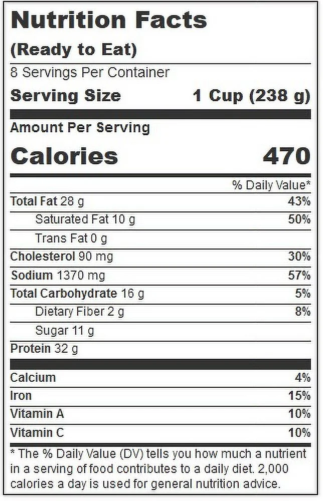 Chef John Folse Smoked Barbecue Bacon Chili, 4 Pound -- 4 per case