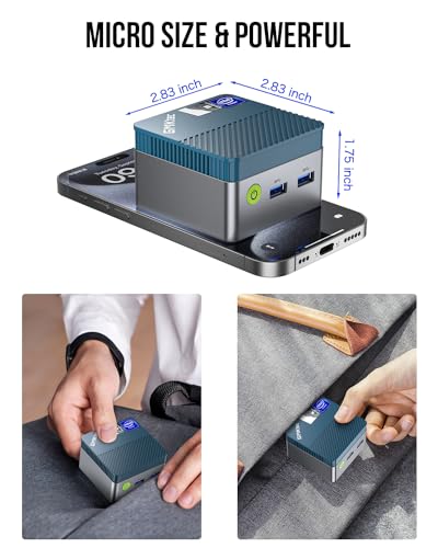 GMKtec Mini PC N97 Windows 11 Pro Micro Desktop Computer, 12th Gen Intel N97 (up to 3.60GHz) 12GB DDR5+512GB SSD for Business, School, Office, Nucbox G5 12+512