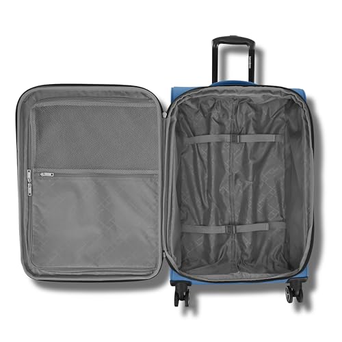 Samsonite Saire LTE Softside Expandable Luggage with Spinner Wheels, 3-Piece Set (20/25/28), Caribbean Blue