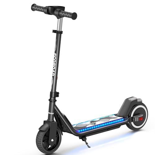 EK6 Kids Electric Scooter for 6-10, 3/6/10mph Speeds for Ultimate Comfort, Adjustable Height Electric Scooter, 150W & Dual Brake Safety, for Growing Adventurers（Rider:3.9-5.2 ft）