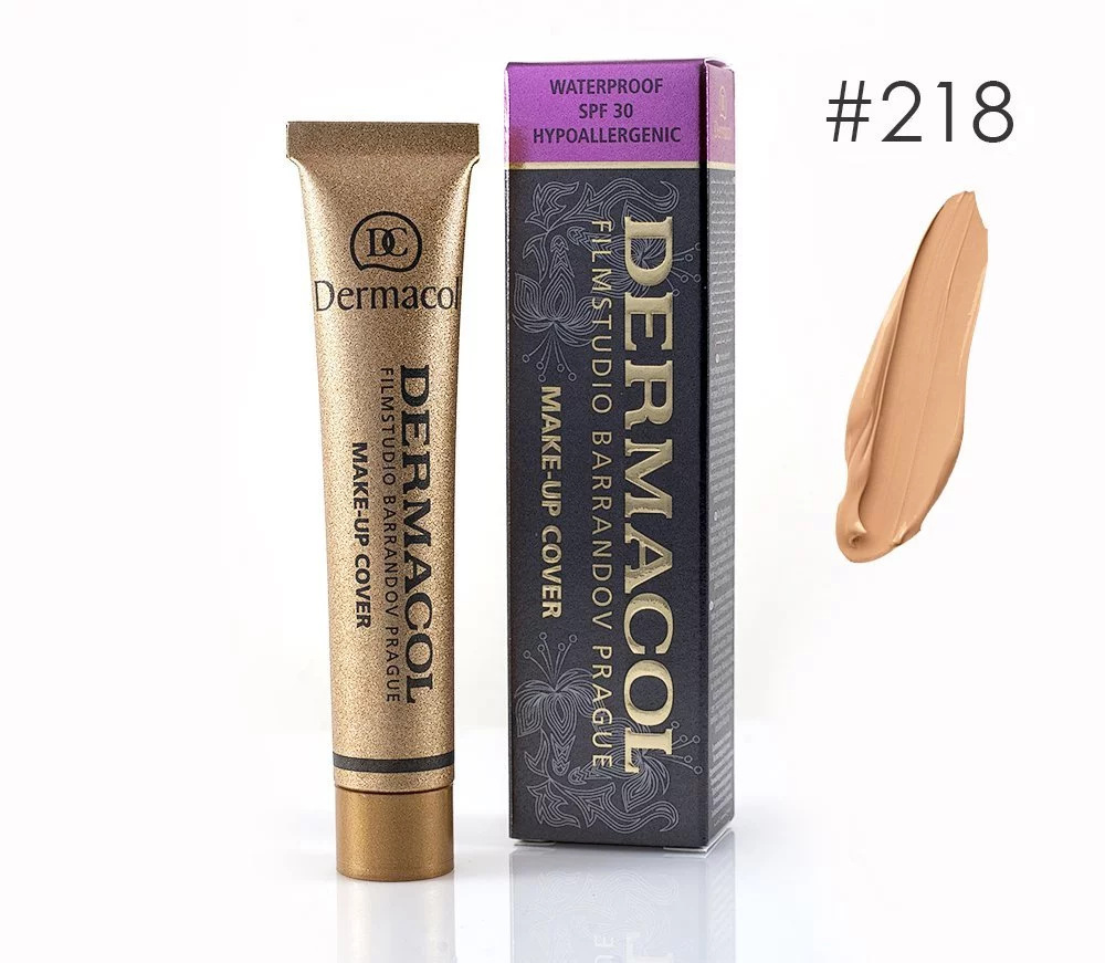 Dermacol High Cover Make-up Foundation Waterproof Hypoallergenic Foundation Authentic - #218