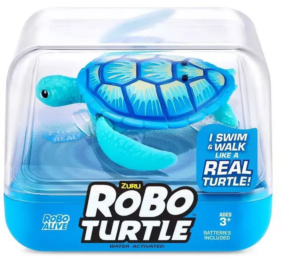 Robo Alive Turtle Blue by Zuru Ages 3 and up Robotic Pet