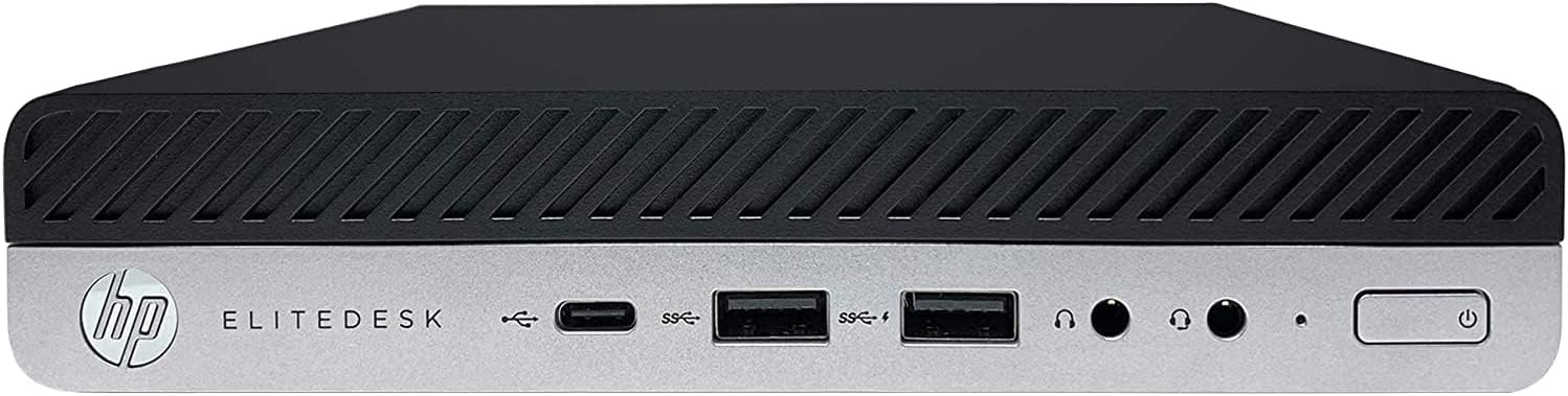 HP Elitedesk 800 G4 Desktop Computer, Intel Core I5-8500T, 8Gb Memory, 256Gb Ssd (J1-800G4ma01) (Renewed)