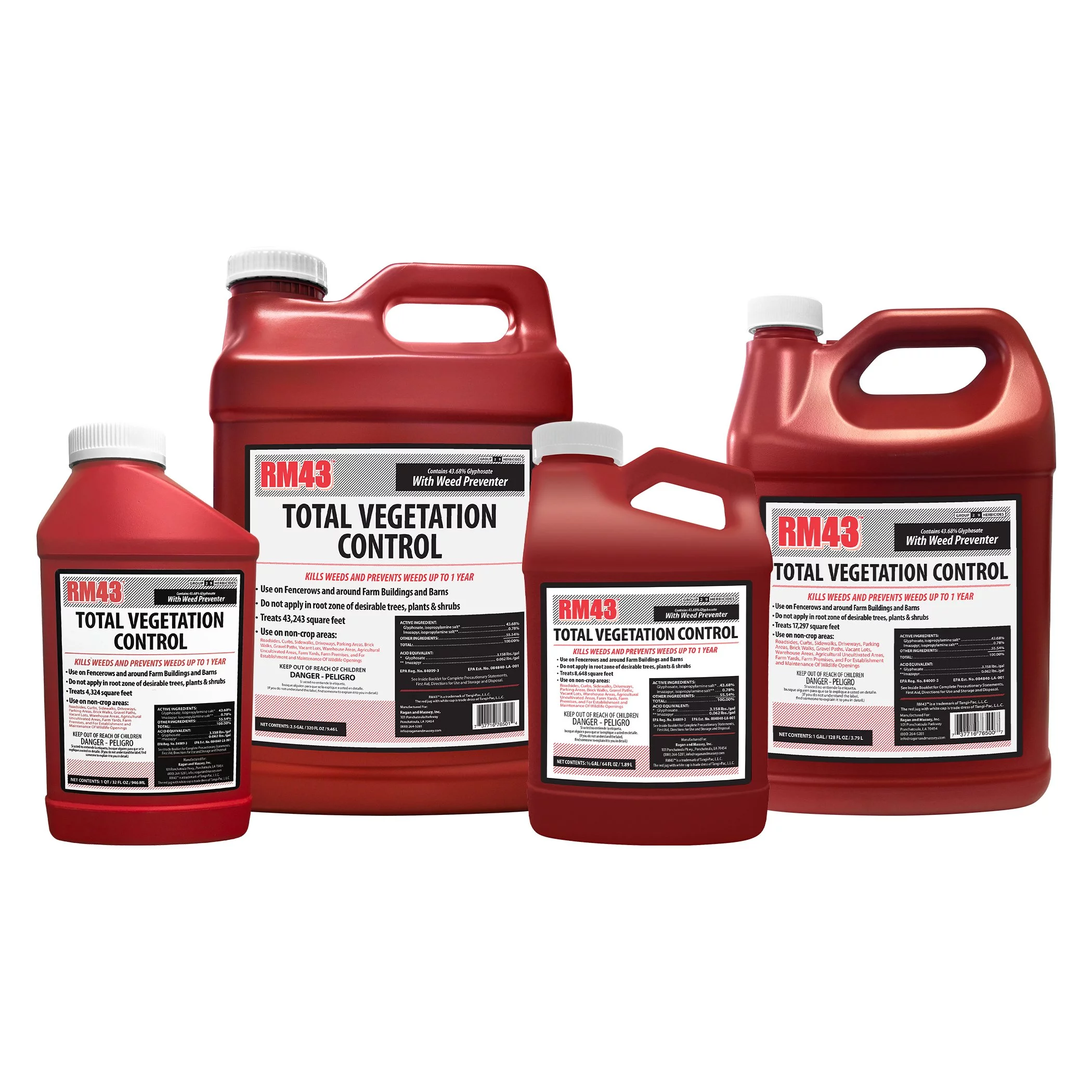 RM43 Total Vegetation Control, (64 oz) - 1/2 gallon