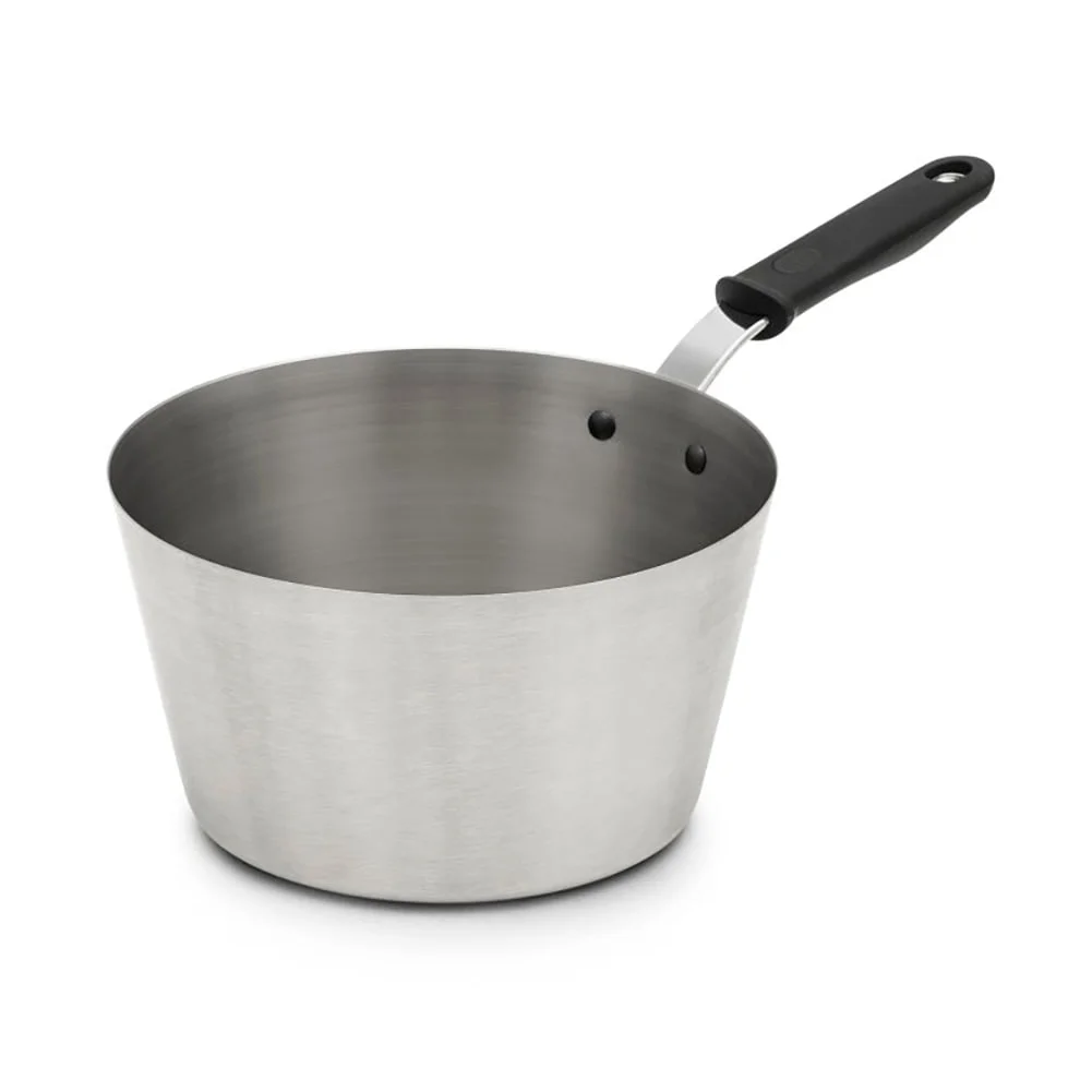 Vollrath 78441 S/S Tapered 4.5 Quart Sauce Pan w/ Silicone Handle