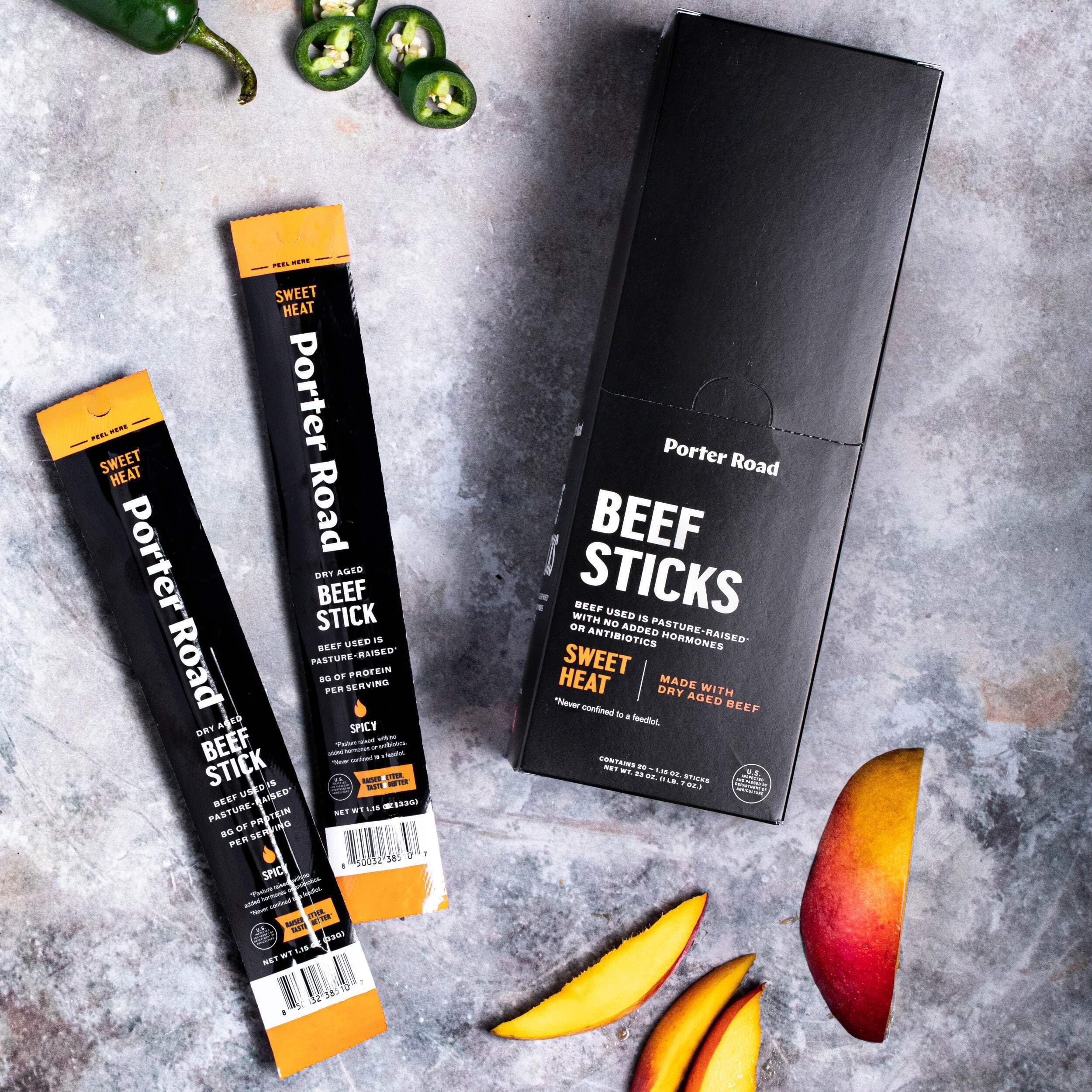 Porter Road Sweet Heat Beef Sticks