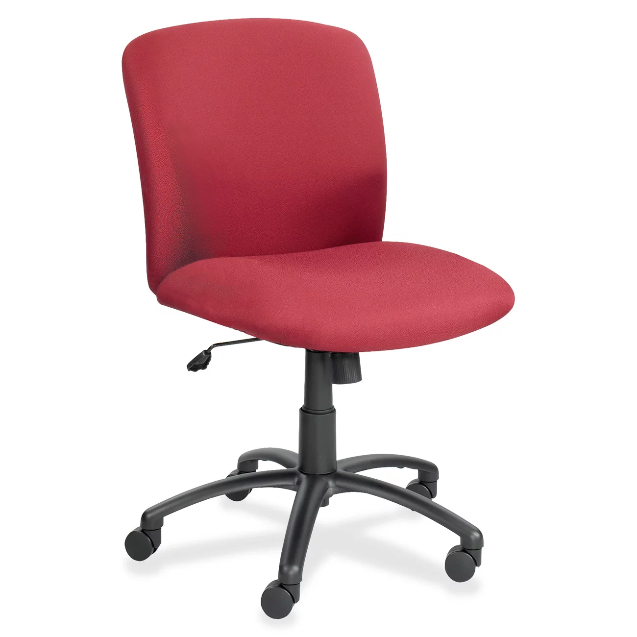 Safco Uber Big and Tall Mid Back - Chair - swivel - polyester - burgundy