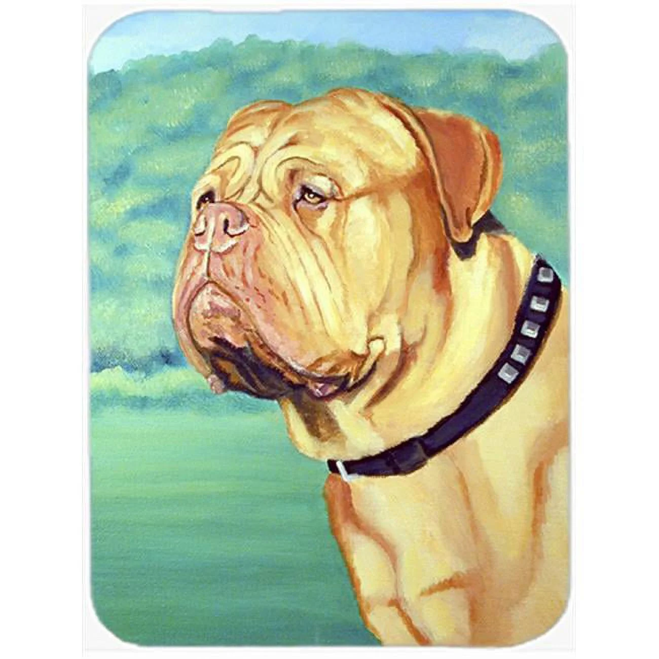 Dogue de Bordeaux Glass Cutting Board - Large- 15 x 12 in.