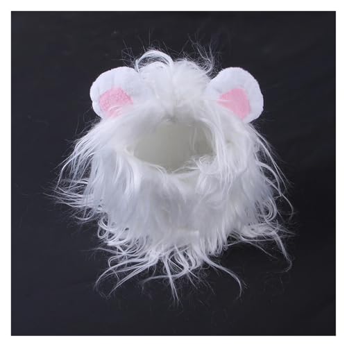 Pet Products Cat Costume Cute Lion Mane Wig Hat for Small Cats Dogs Party Cosplay Headwear Cat Wig Dress Up Clothes Pets Accessories Pet Products(1,M)