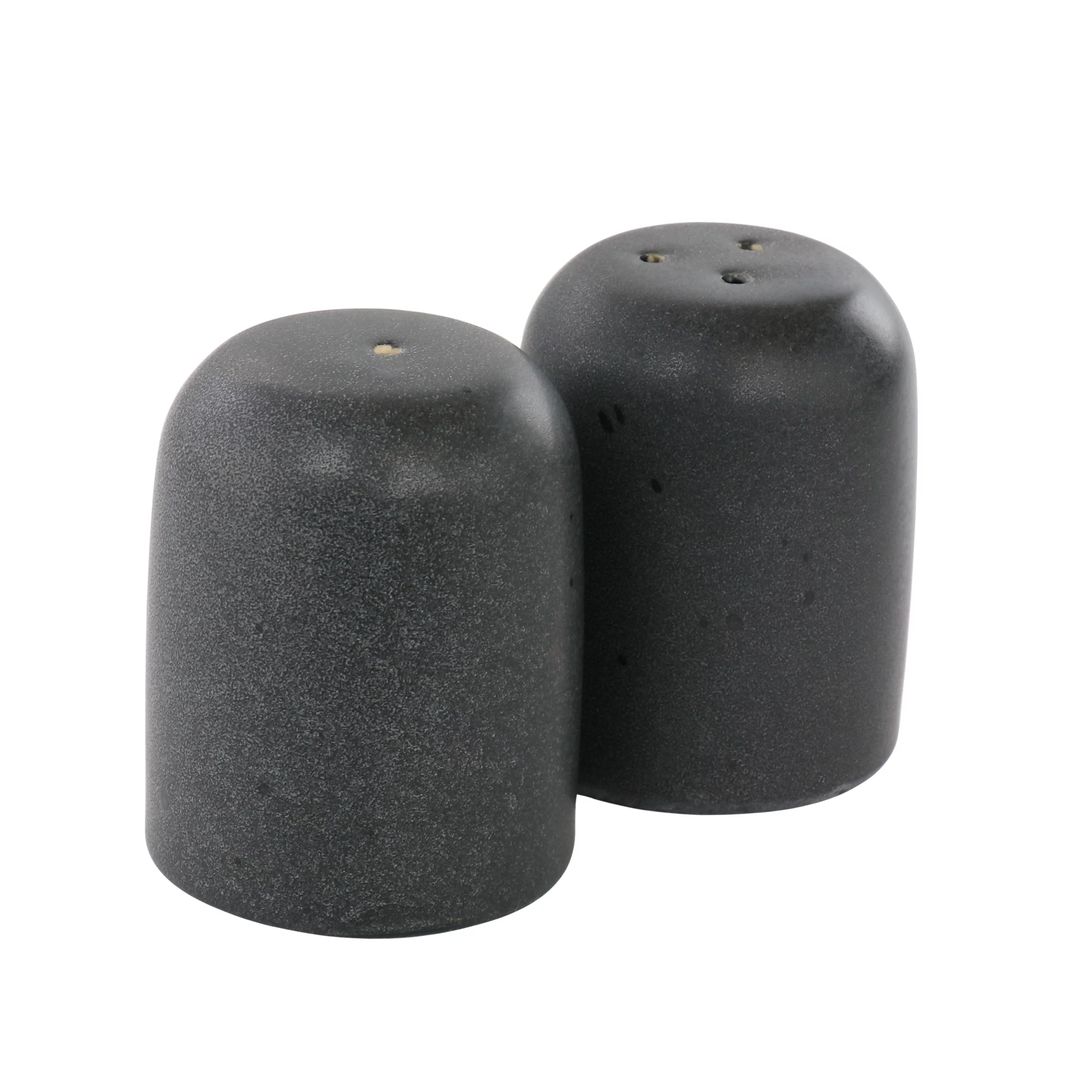 Our Table Landon 2.3 Inch Stoneware Salt and Pepper Shaker Set in Truffle