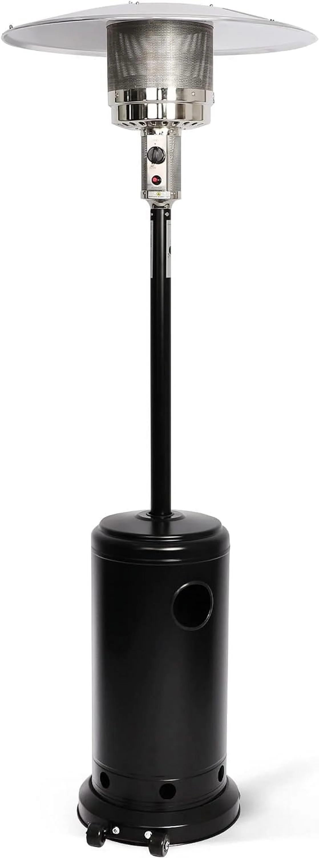 Outdoor Patio Heater, Propane Heater w/Wheels, Shelf Tabletop, Auto Shut Off Protection, 36000 BTU Tall Standing Gas Heater for Outdoor Use