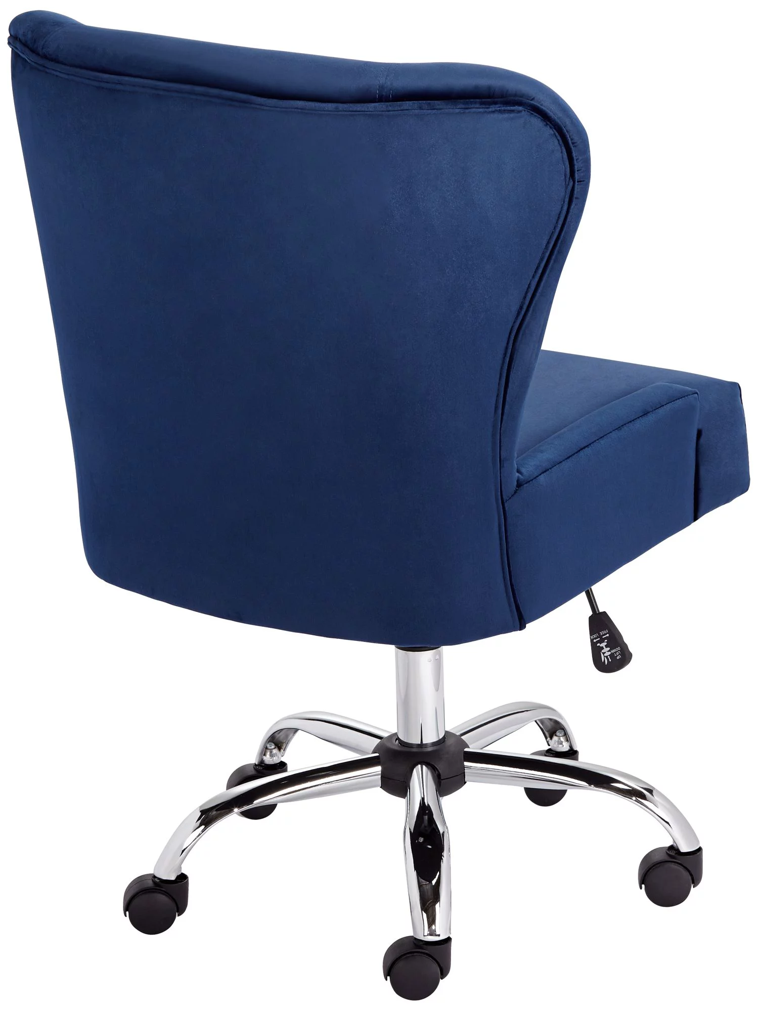 Studio 55D Erin Blue Fabric Adjustable Office Chair