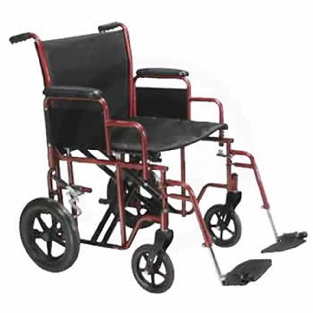 Bariatric Heavy-Duty Steel Transport Wheelchair