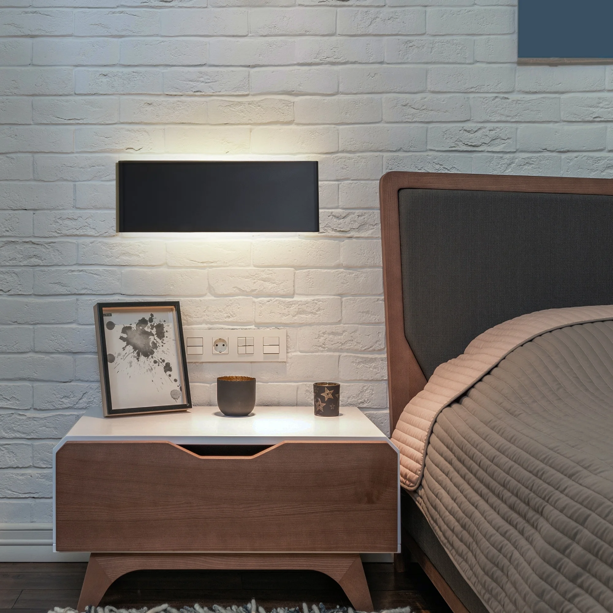 AA Décor Long Steak LED Wall Sconce Gold - 43