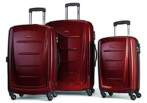 Samsonite Winfield 2 Hardside Expandable Luggage with Spinner Wheels, Brushed Anthracite, Checked-Large 28-Inch