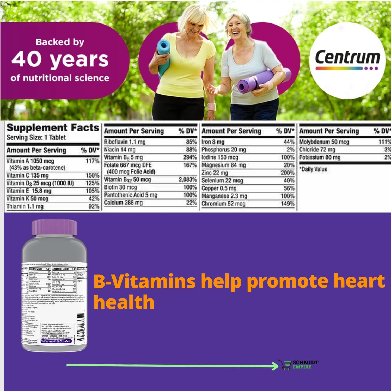Centrum Silver Women 50+ Multivitamin, 275 Tablets (275ct - Pack of 1)