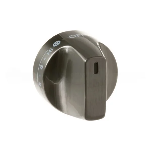 GE APPLIANCE WB03X31896 BRUSHED BLACK SS DOUBLE BURNER KNOB - GENUINE OEM PART