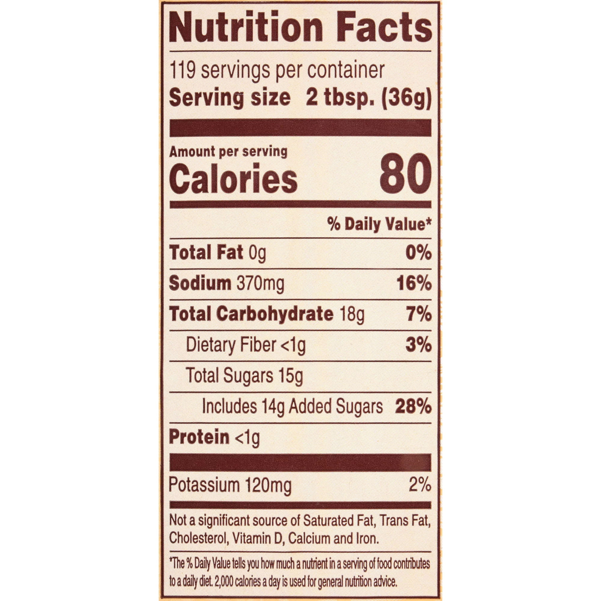 Cattlemen's Memphis Sweet BBQ Sauce, 1 gal Barbecue Sauces