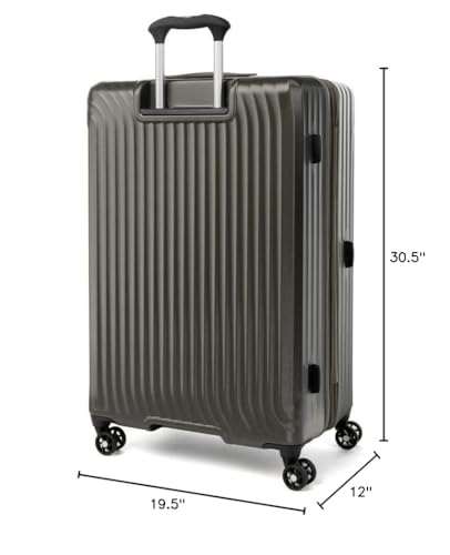 Travelpro Maxlite Air Hardside Expandable Carry on Luggage, 8 Spinner Wheels, Lightweight Hard Shell Polycarbonate Suitcase, Shadow Grey, Carry On 21-Inch