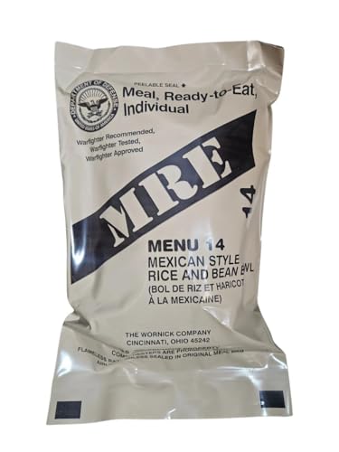 6 Packs Vegetarian Meal Ready to Eat (MRE) Military Issue Field Ration Survival Food