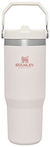 Stanley IceFlow Flip Straw Tumbler with Handle 30 oz | Twist On Lid and Flip Up Straw | Leak Resistant Water Bottle | Insulated Stainless Steel |BPA-Free | Lilac