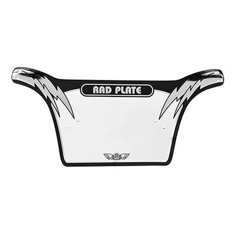 SE Bikes BMX Race Number Plate Rad Black/Silver