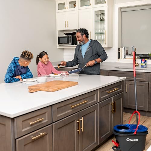 O-Cedar RinseClean Spin Mop & Bucket System | Clean with Clean Water | Removes 99% of Bacteria