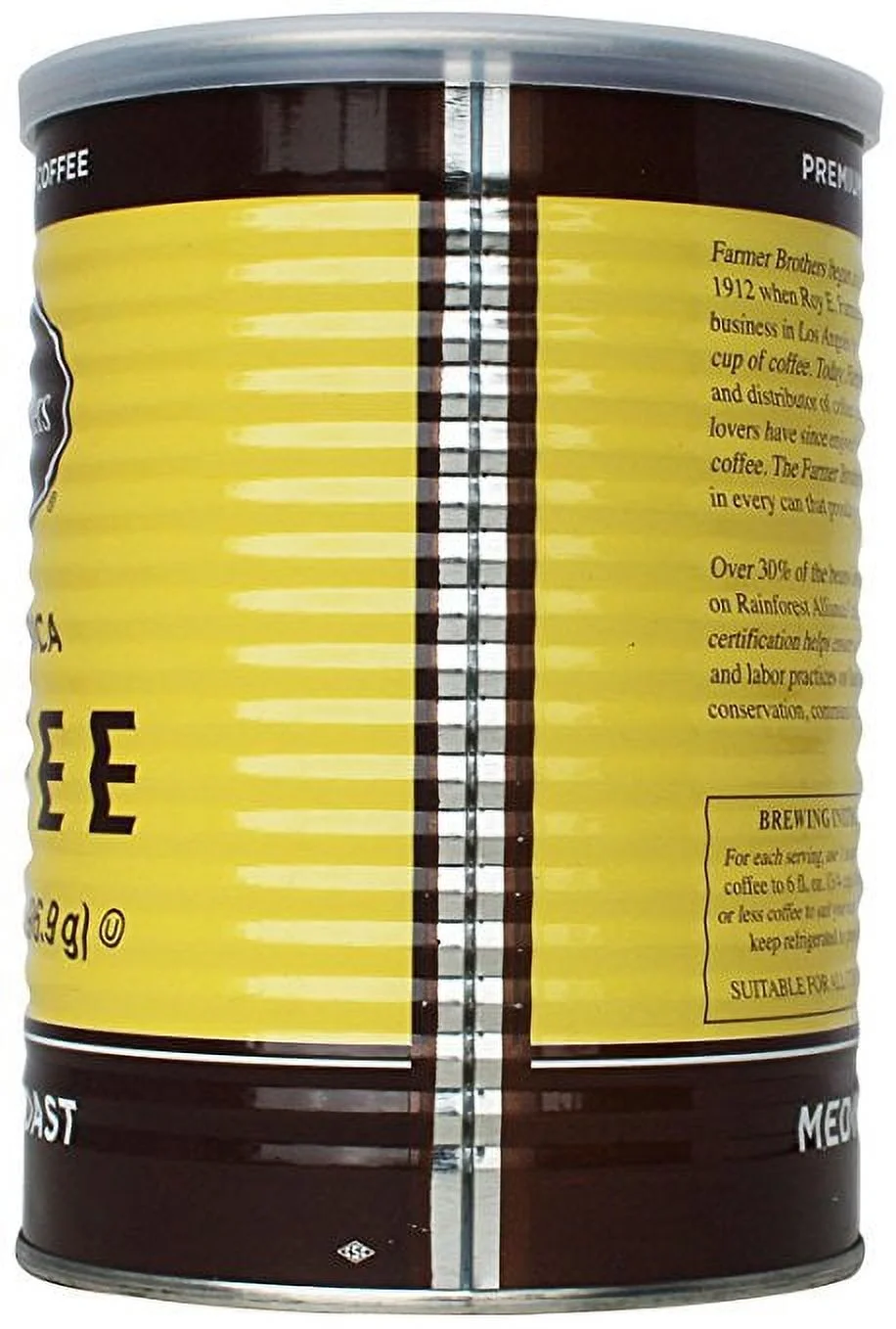 Farmer Brothers Classic 100% Arabica Ground Coffee, Medium Roast, 14 Oz (Pack of 2)