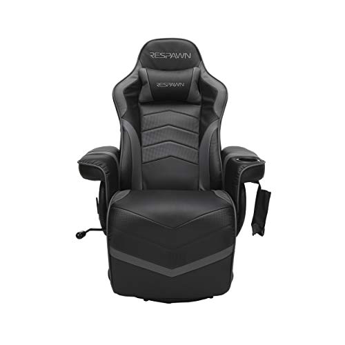 RESPAWN 900 Racing Style Gaming Recliner, Reclining Gaming Chair, in Gray RSP 900 GRY