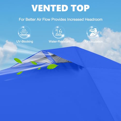 MASTERCANOPY Durable Pop-up Canopy Tent with 1 Sidewall (10'x10',White)