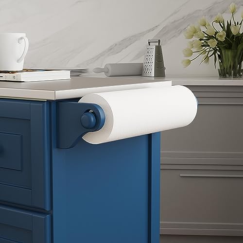 homestyles Mobile Kitchen Island Cart with Stainless Steel Top, Sage Green