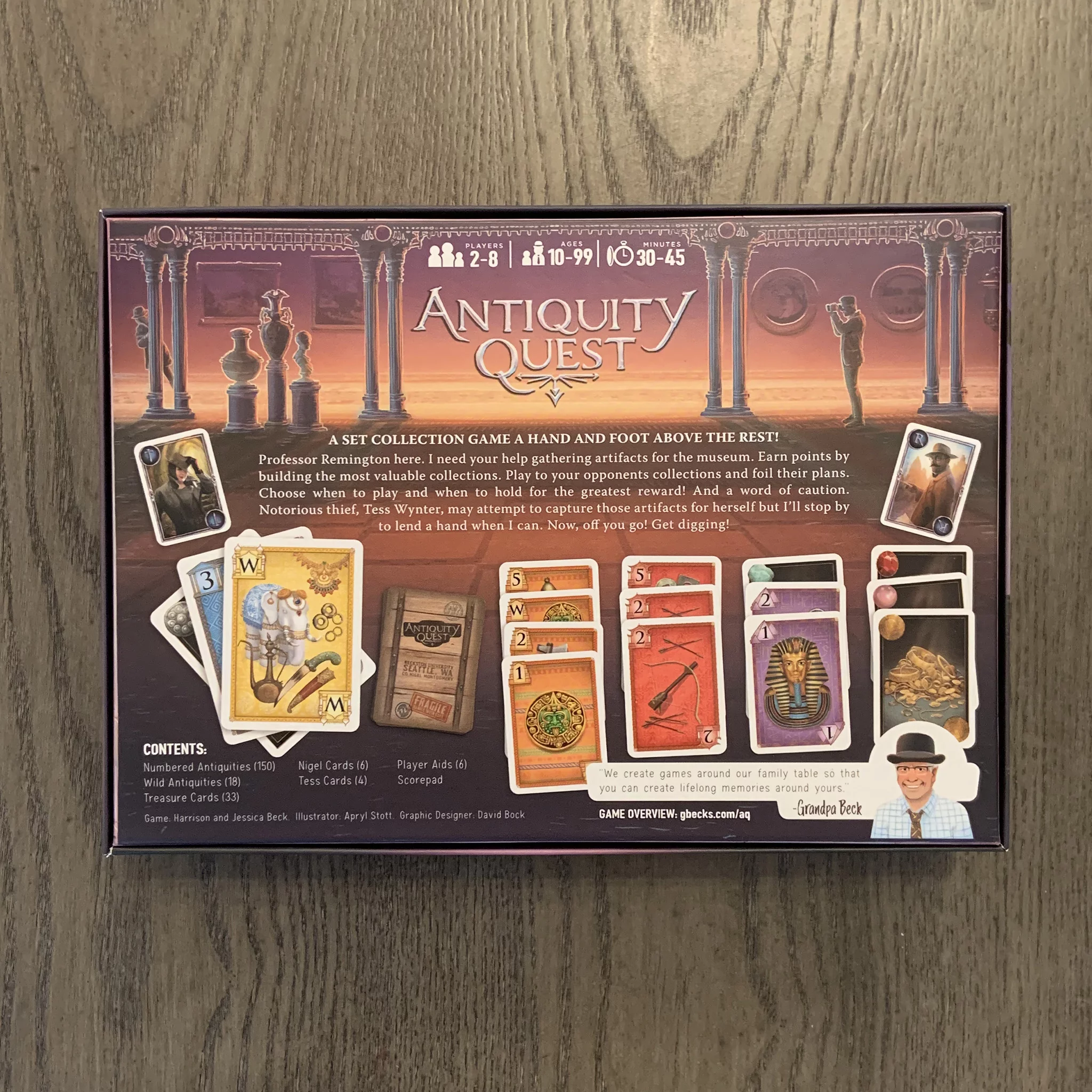 Antiquity Quest | from the Creators of Cover Your Assets, Grandpa Beck's Games