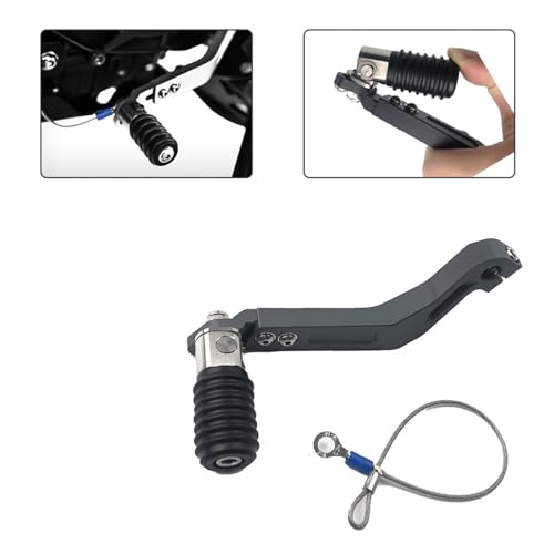 PRIMUZ Motorcycle CNC Aluminum Adjustable Folding Gear Shifter Shift Pedal Lever Compatible with BMW F650GS F650 GS Dakar 2007-2019 2014 2015 2016