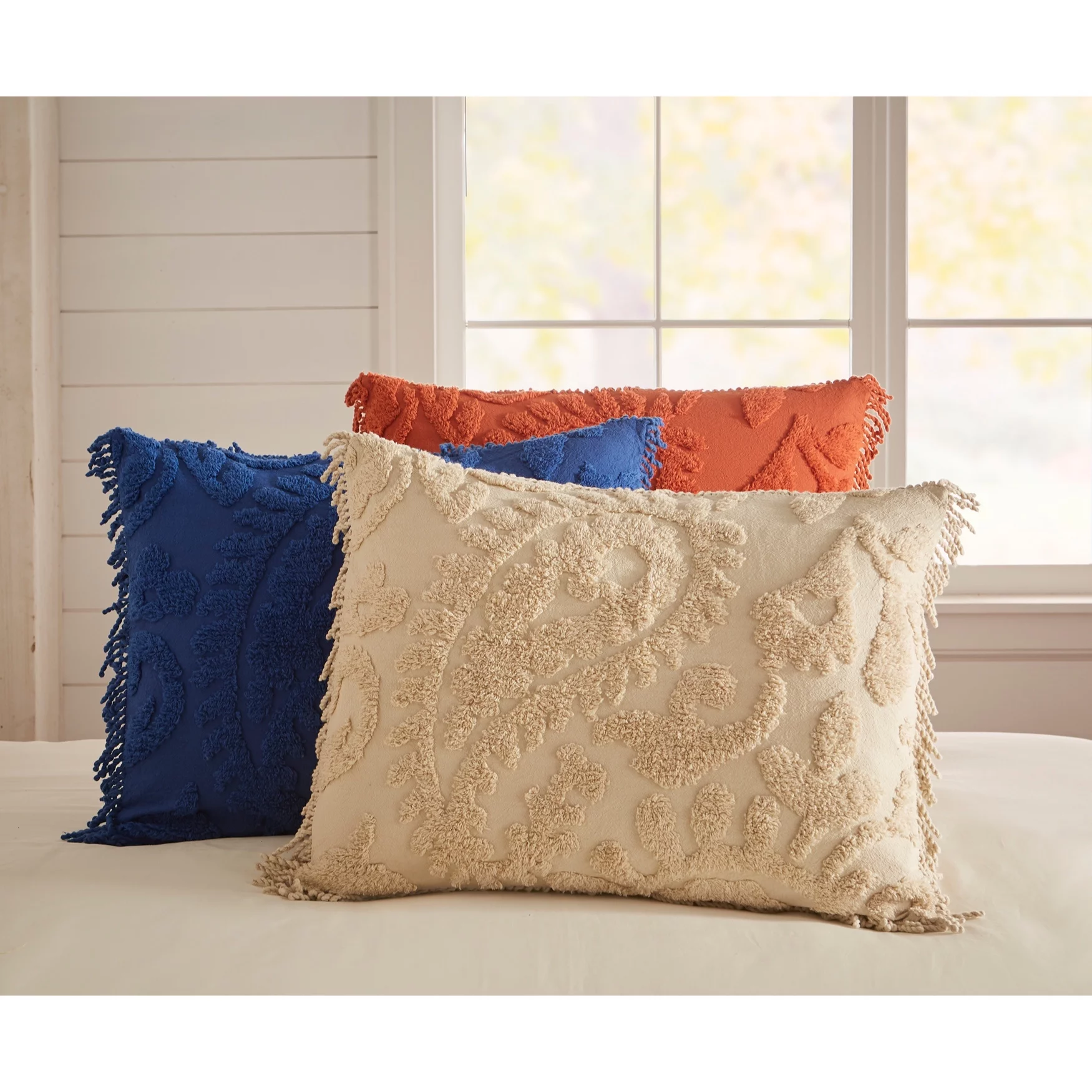 Brylanehome Paisley Chenille Standard Sham - Standard, Spice