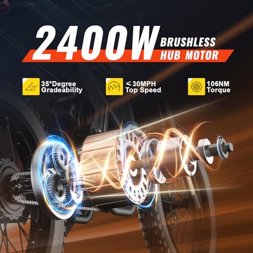 GT73PRO/GT73 Electric Dirt Bike for Adults, 3000W 60V 50MPH //2400W 48V 37MPH, 36.4AH Dual Battery Ebike Up to 85 Miles, 25