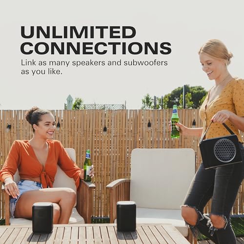 Rocksteady Stadium 2: Two Speakers Bundle - Immersive, connectible, and up to 150 ft of Range. Up to 30 Hours of Battery Life.