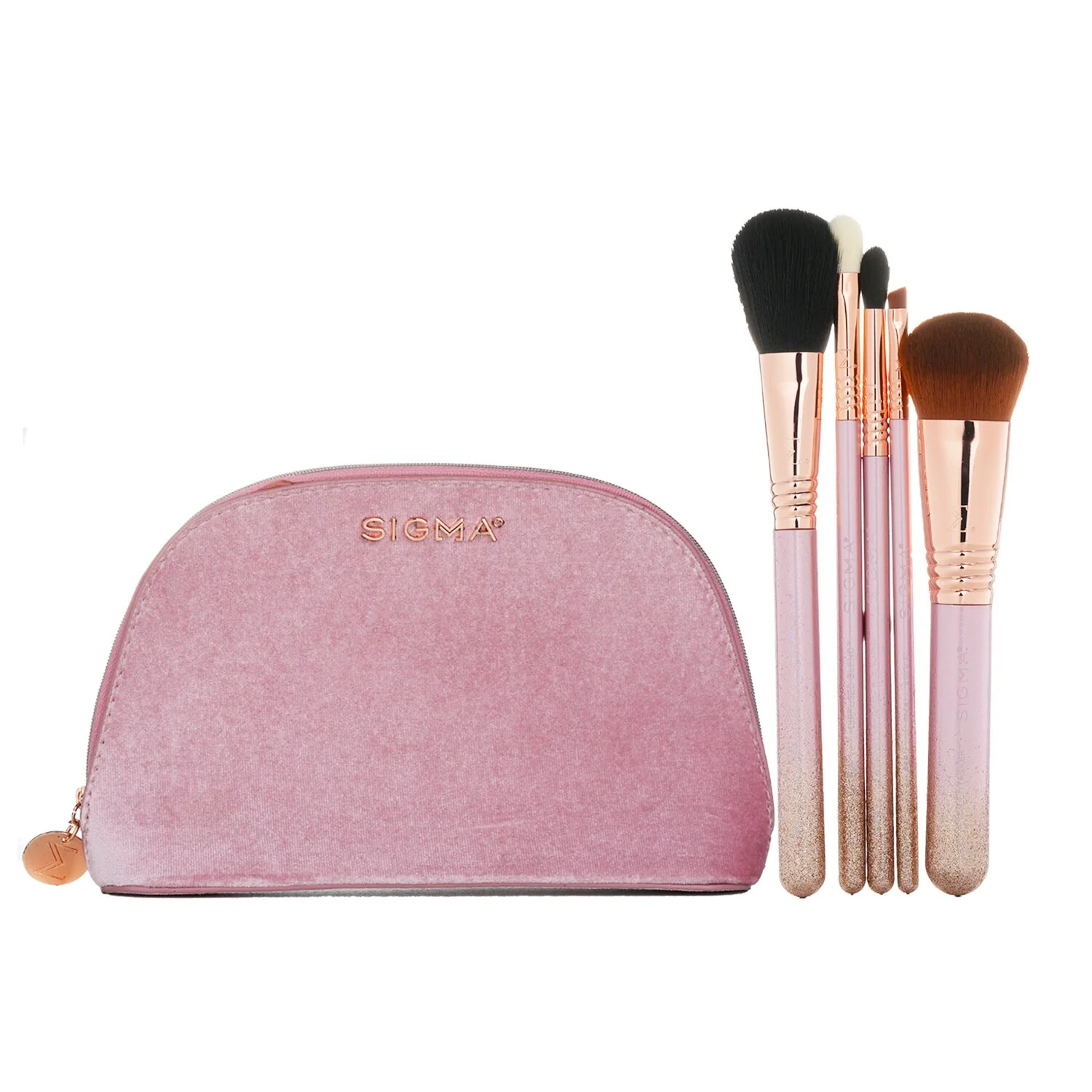 Sigma Beauty Modern Glam Brush Set (5x Cutting Edge Brush)  5pcs+1Bag