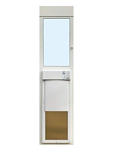 Power Pet Electronic Dog Door - High Tech Pet Electronic Pet Doors - Fully Automatic Sliding e-Glass Electronic Dog Doors - Large Pets up to 100 lbs - Tall 92-3/4 - 96 Patio Doors - PX2-SEGT