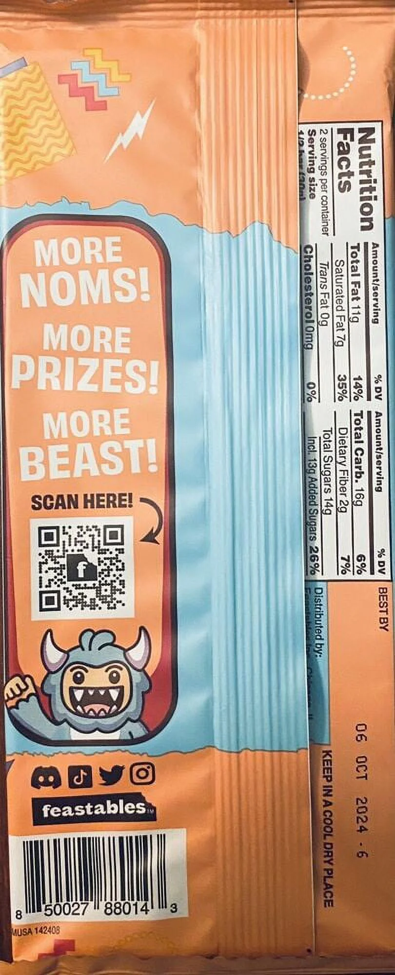 3x Mr Beast Feastables CHOCOLATE SEA SALT Bar 2.1 oz - FREE SHIP - 3 PACK