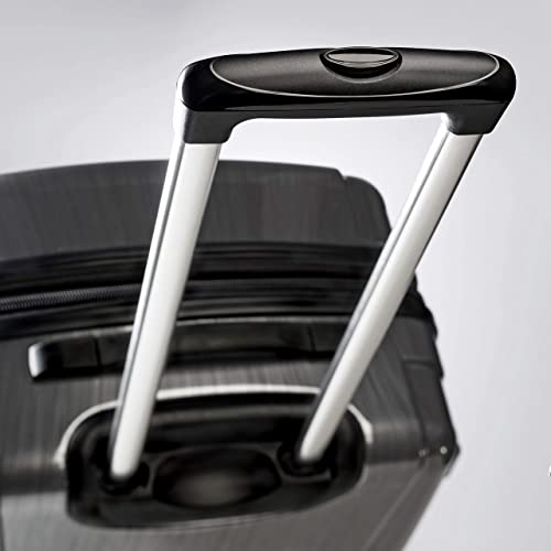 Samsonite Winfield 2 Hardside Expandable Luggage with Spinner Wheels, Brushed Anthracite, Checked-Large 28-Inch